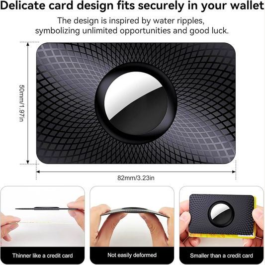 GOCII Ultra-Thin AirTag Wallet Holder 2-Pack