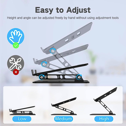 Portable Ventilated Metal Laptop Stand