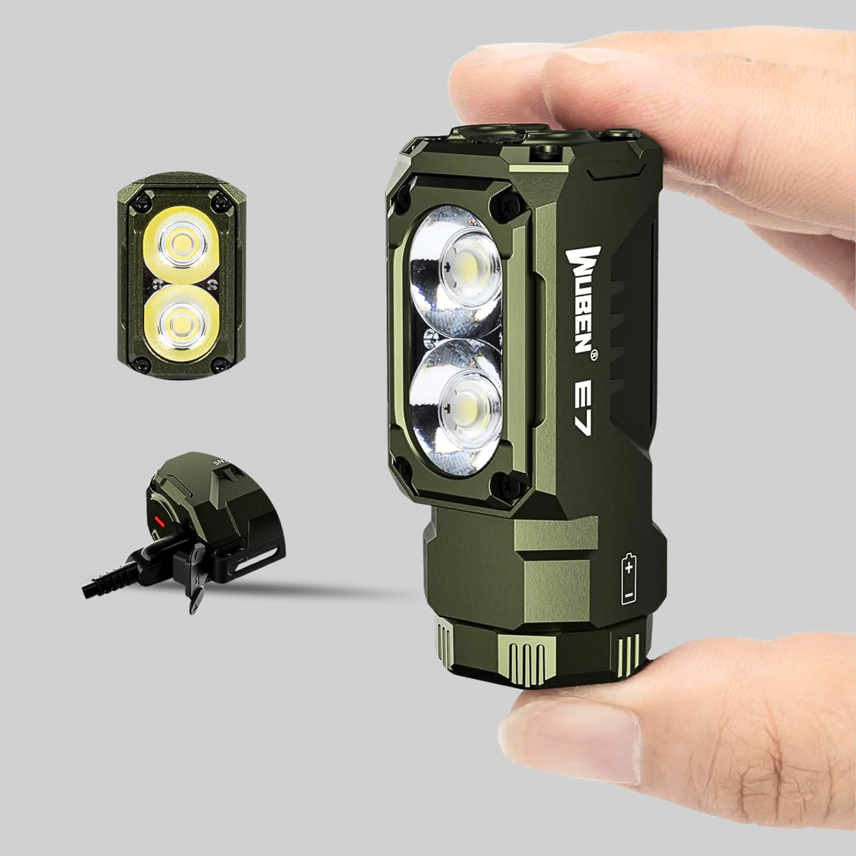 WUBEN E7 1800-Lumen Rechargeable Mini Flashlight