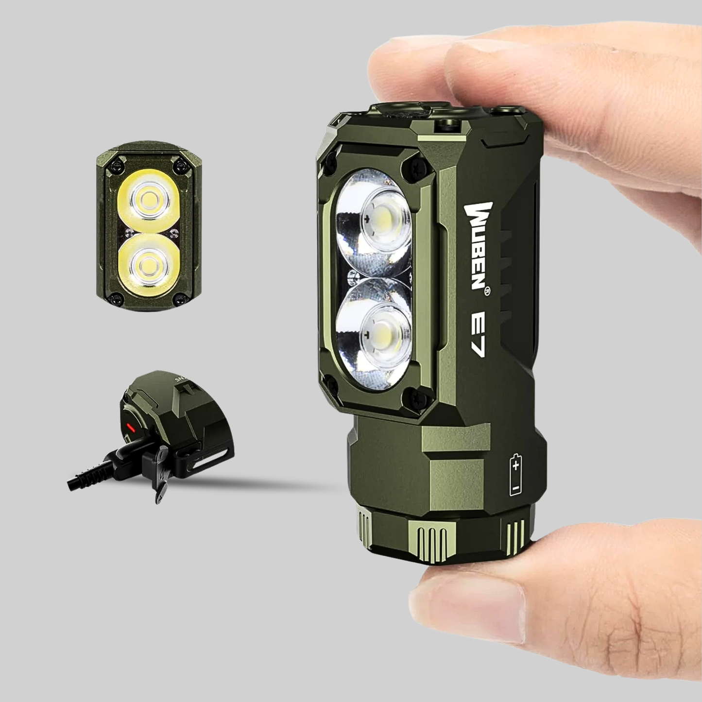 WUBEN E7 1800-Lumen Rechargeable Mini Flashlight