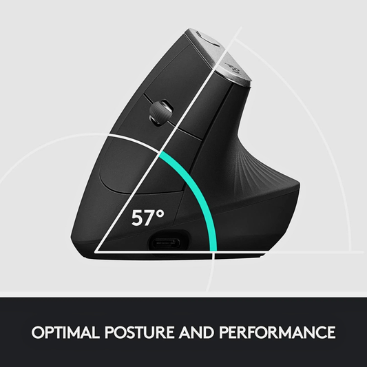 Logitech MX Vertical Ergonomic Mouse | Multi-Device Precision