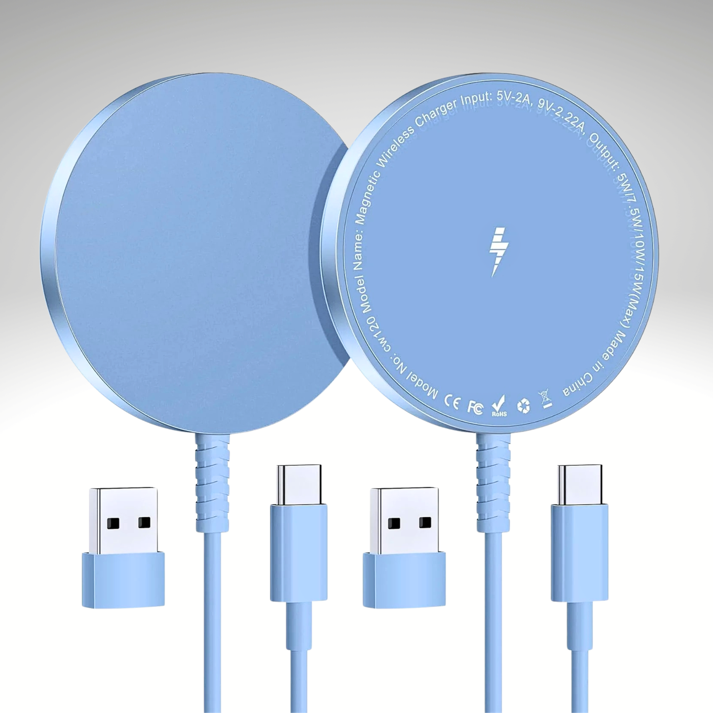 Bohuma 15W Magnetic Wireless Charger 2-Pack