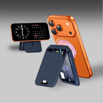 Magnetic Phone Wallet Stand
