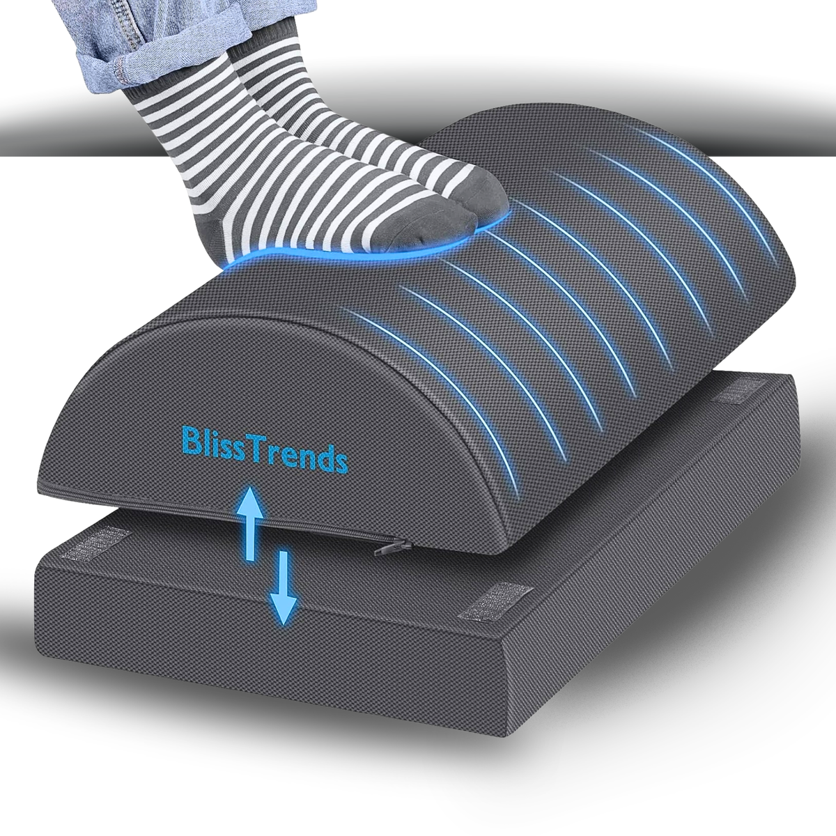Adjustable Ergonomic Under Desk Foot Rest by BlissTrends