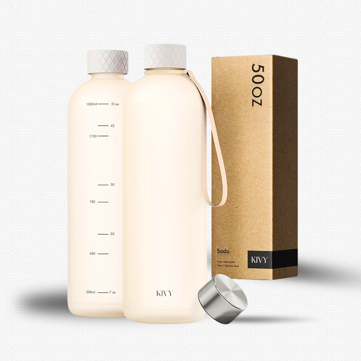 Minimalist Shatterproof Travel Water Bottle with Tracker