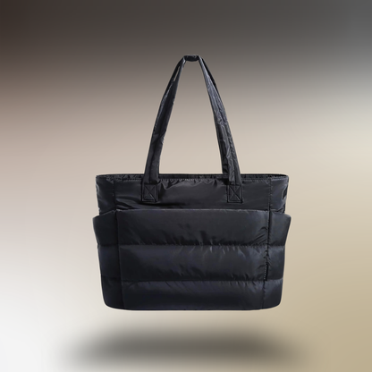 BAGSMART Lightweight Puffer Tote Bag with Zipper
