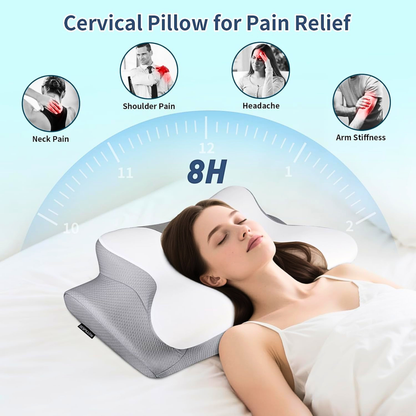 Contour Memory Foam Butterfly Pillow With Dual Heights