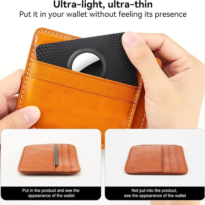GOCII Ultra-Thin AirTag Wallet Holder 2-Pack
