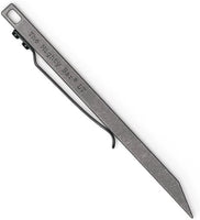The Mighty Bar LT, Long Titanium Edition Pry Bar Tool, Stainless Steel Pocket Clip for EDC Made by