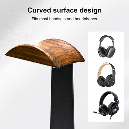 UPERGO Walnut Headset and Controller Stand