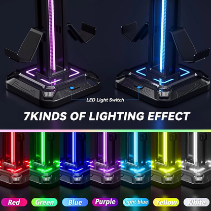 RGB Dual Controller & Headphone Stand