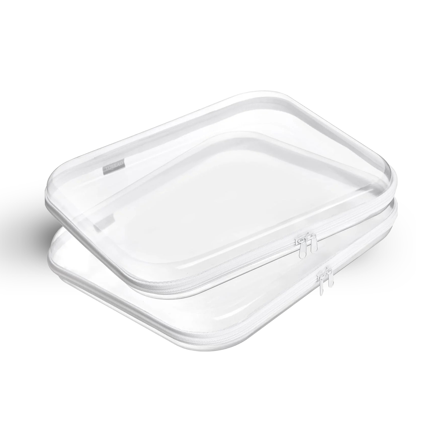 YQBRAO Clear Hard Shell Zipper Case