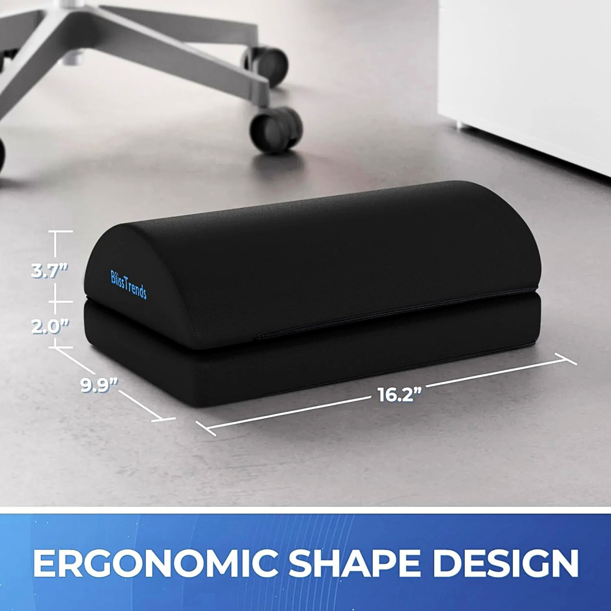 Adjustable Ergonomic Under Desk Foot Rest by BlissTrends