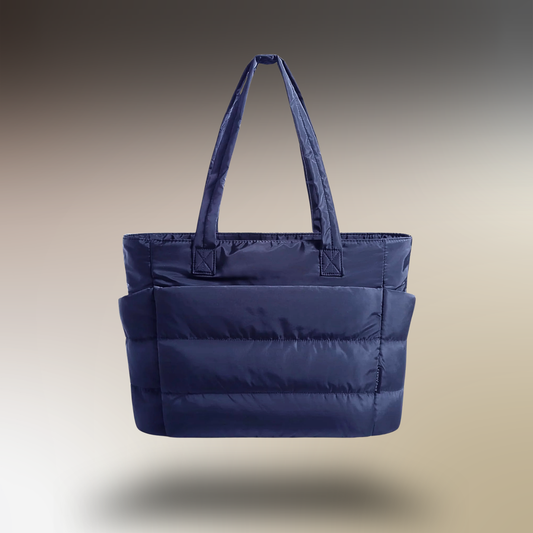 BAGSMART Lightweight Puffer Tote Bag with Zipper