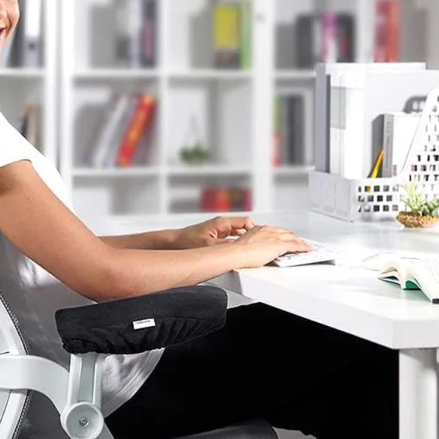 Memory Foam Office Chair Armrest Pads Set of 2