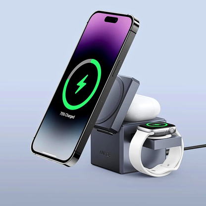 Anker 3-in-1 MagSafe Charging Cube | 15W Foldable Stand