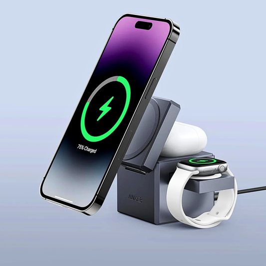 Anker 3-in-1 MagSafe Charging Cube | 15W Foldable Stand