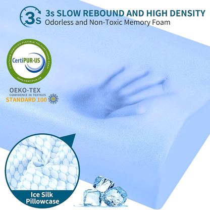 Dual Height Memory Foam Neck Pillow