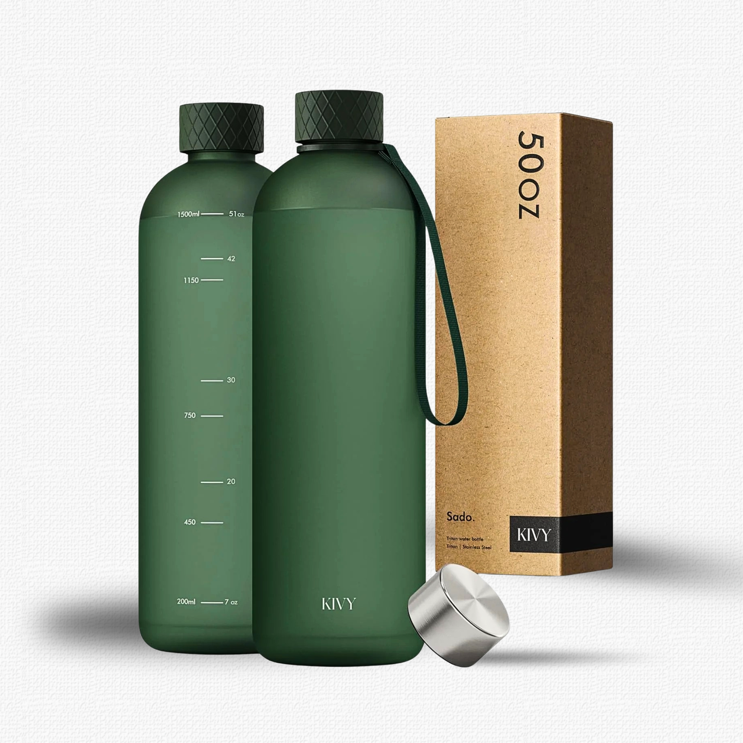 Minimalist Shatterproof Travel Water Bottle with Tracker