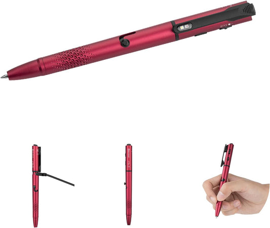 O'Pen 3 EDC Pen Light,120 Lumens with Green Beam, Red and White, USB-C Rechargeable LED Flashlight for Office, Writing, Presentation, Outdoor Uses, Professional Business Gift(Black)