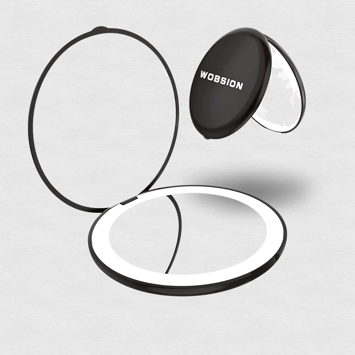 LUMINA Magnetic-Logic Travel 10X Micro-Clarity LED Makeup Mirror