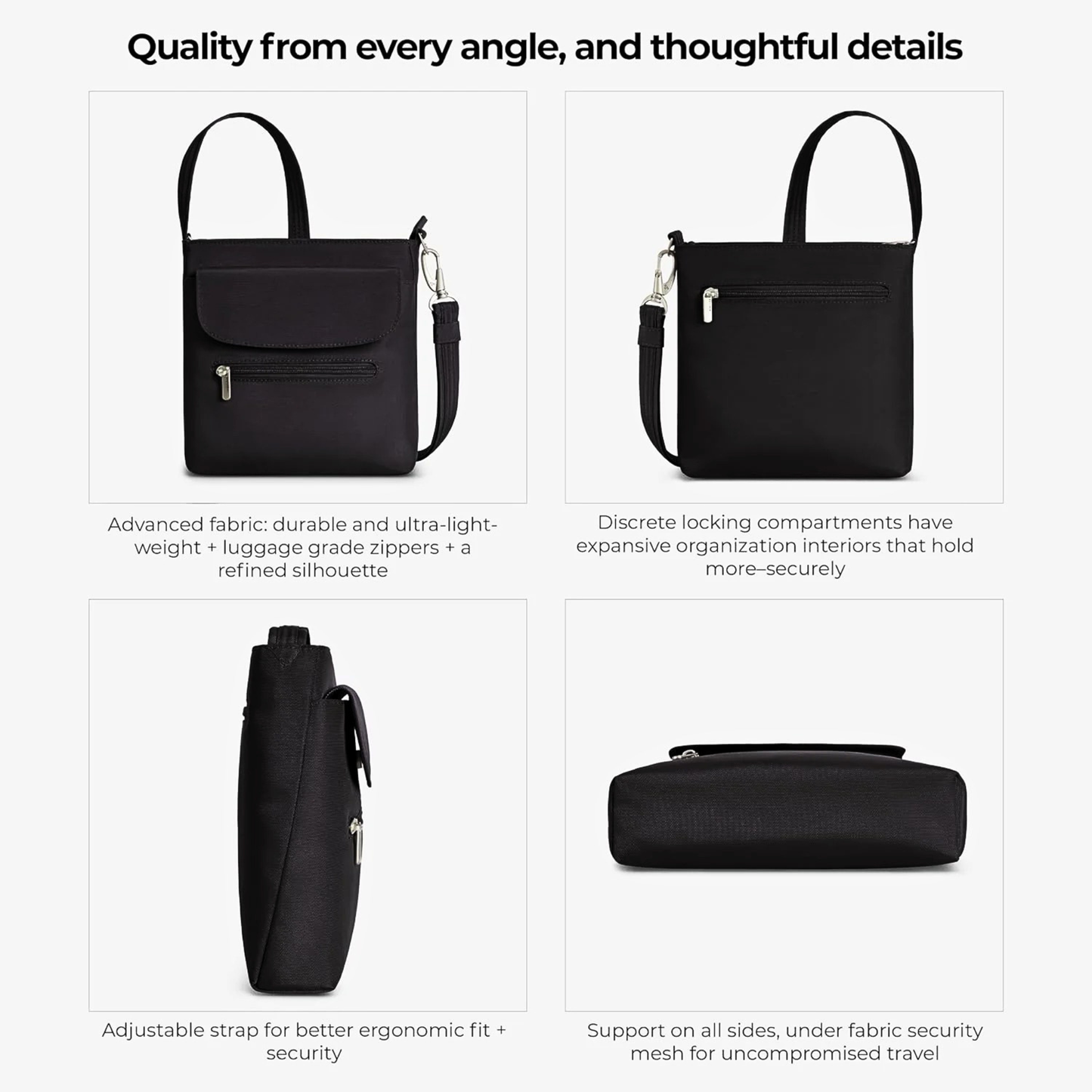 Travelon Anti-Theft Classic Mini Shoulder Bag