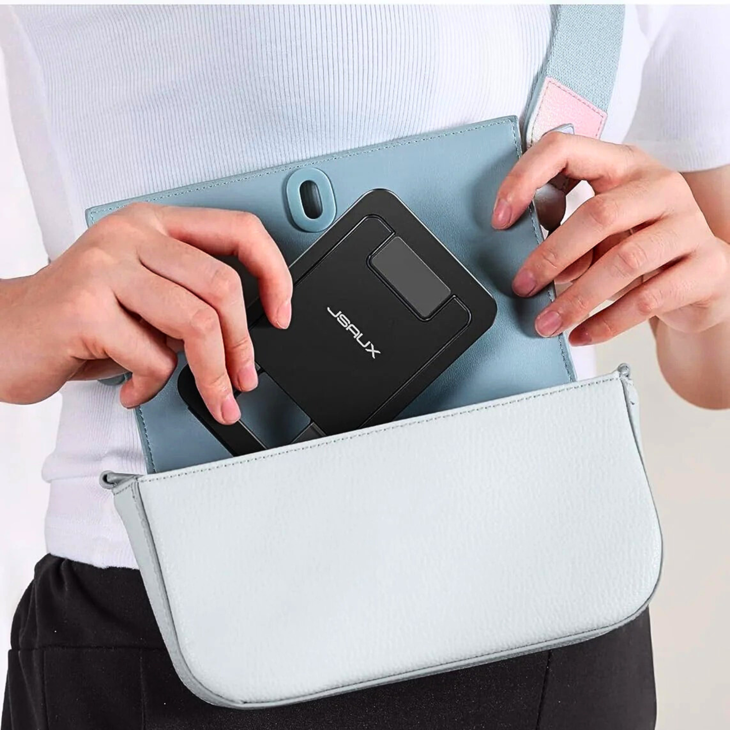 Ultra Thin Foldable Aluminum Phone Stand With 0°–90° Adjustment