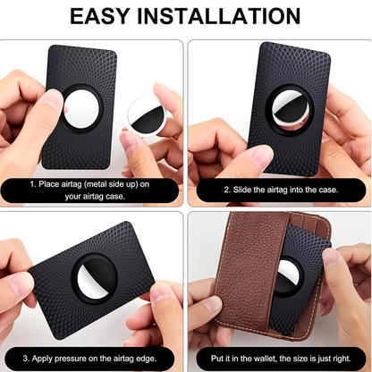 GOCII Ultra-Thin AirTag Wallet Holder 2-Pack