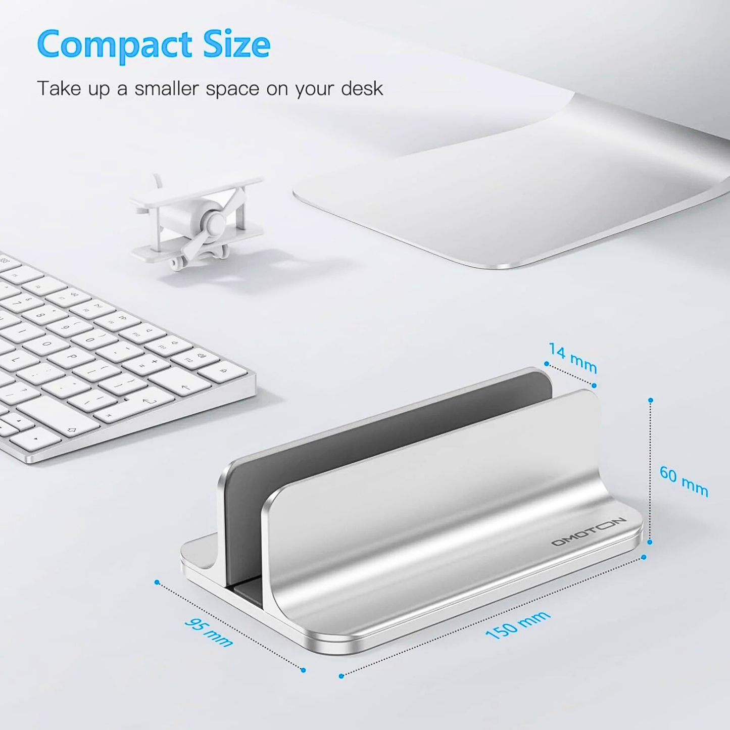 OMOTON Adjustable Vertical Laptop Stand