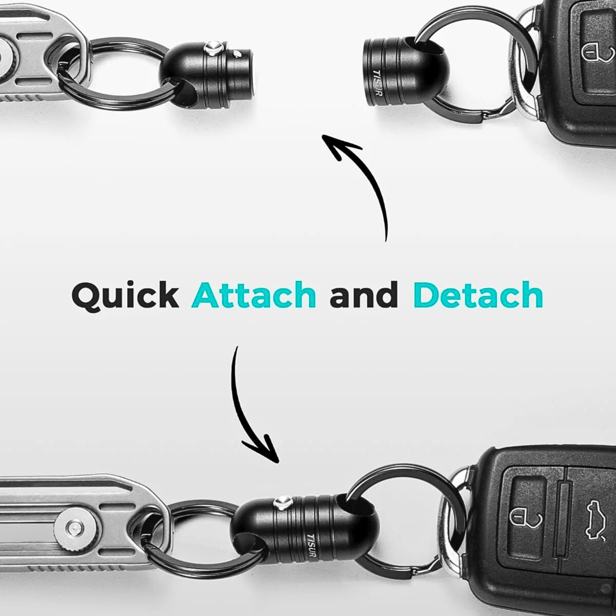 Magnetic Quick Release Keychain and EDC Connector