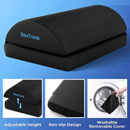 Adjustable Ergonomic Under Desk Foot Rest by BlissTrends
