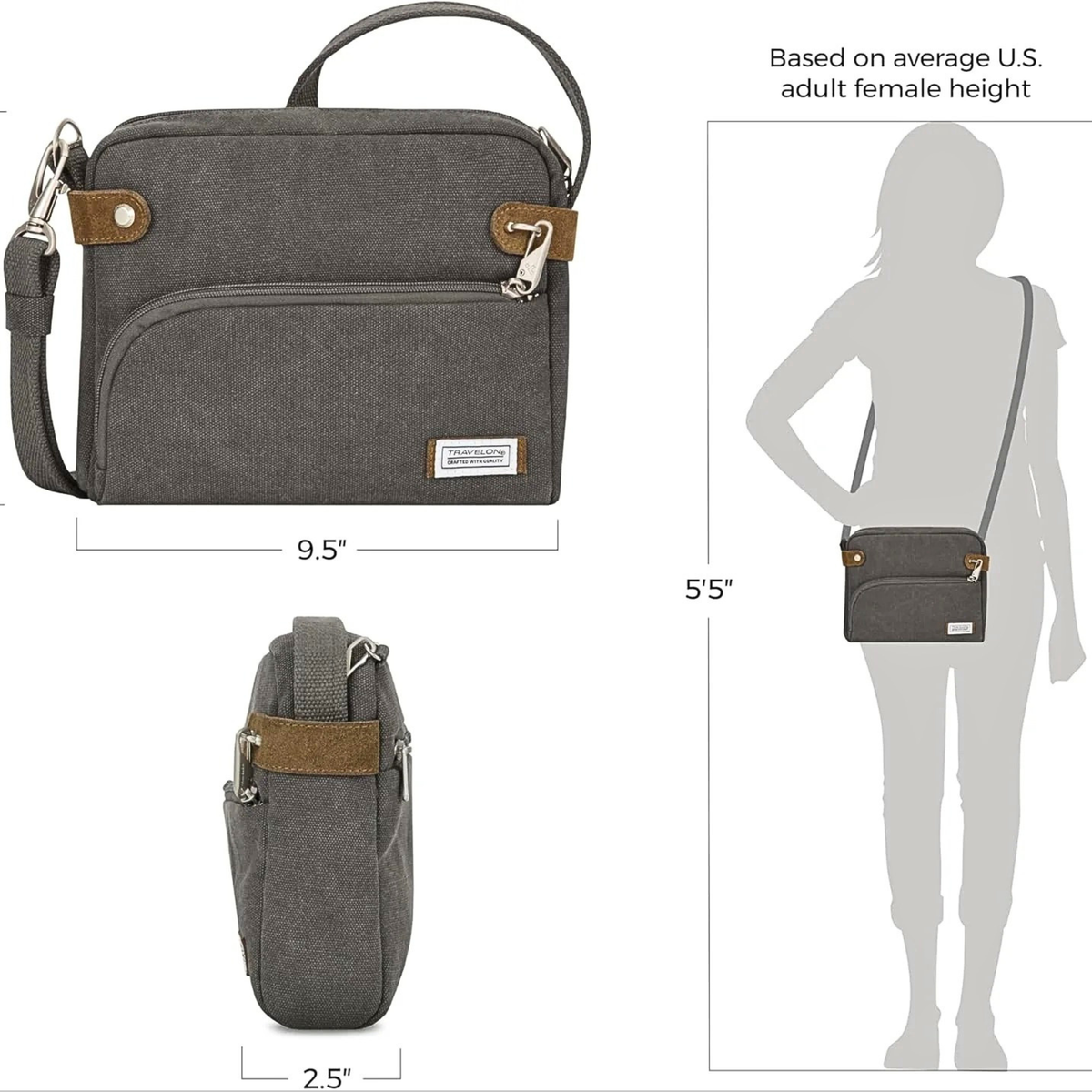 Travelon Anti-Theft Heritage Crossbody Bag