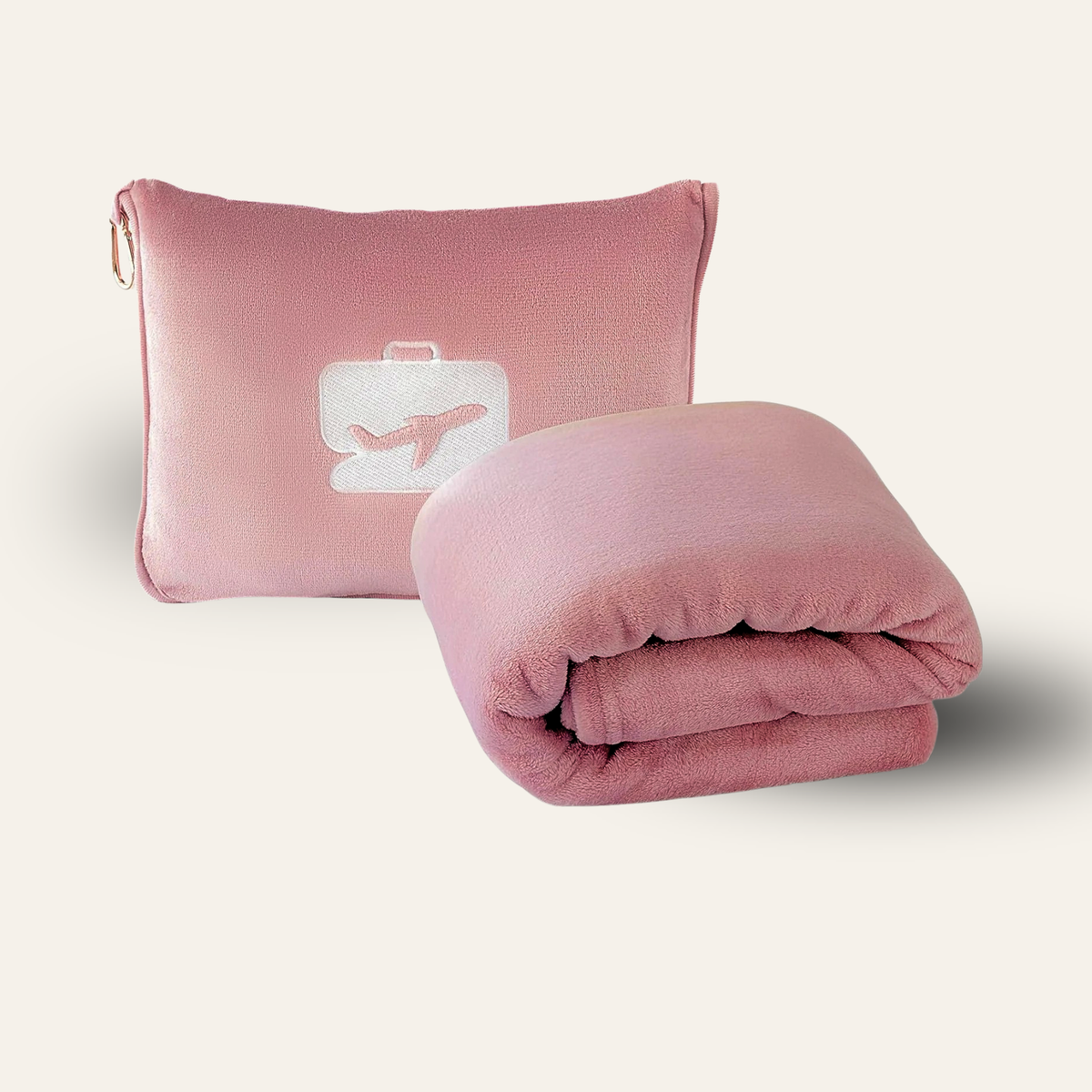 Travel Blanket With Pillow Carry Case