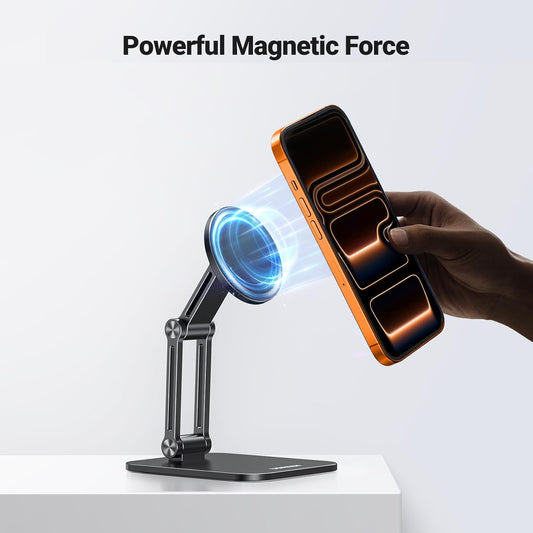 Magnetic Cell Phone Stand With Adjustable Arms