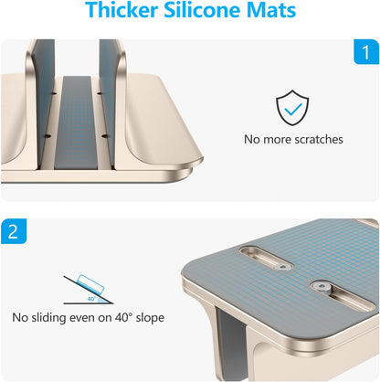 OMOTON Adjustable Vertical Laptop Stand