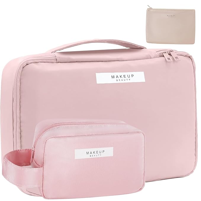 Minimalist Travel Makeup Organizer Set