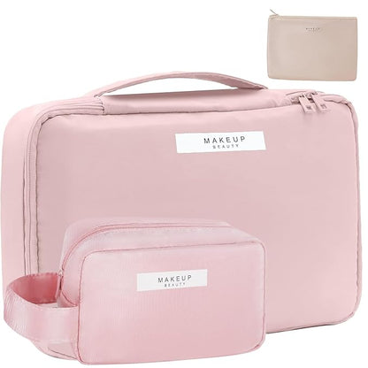 Minimalist Travel Makeup Organizer Set
