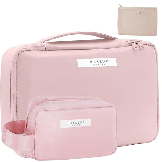 Minimalist Travel Makeup Organizer Set