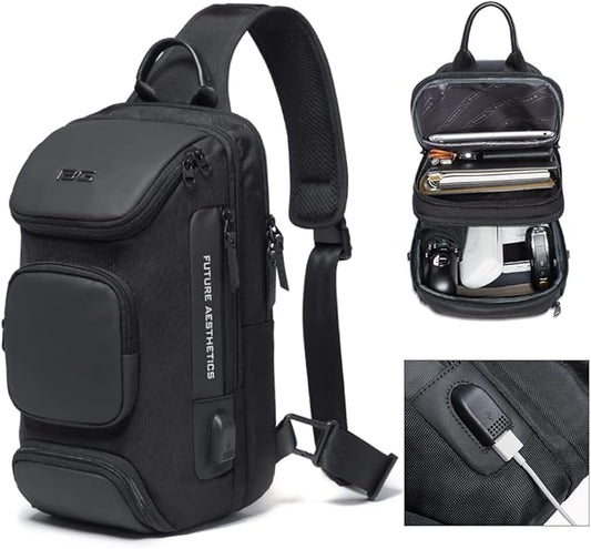 BANGE Anti-Theft Oxford Sling Backpack