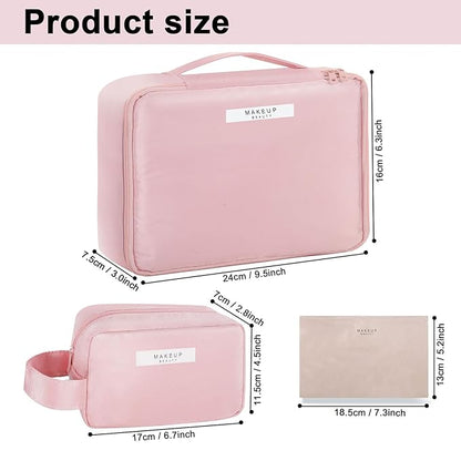 Minimalist Travel Makeup Organizer Set