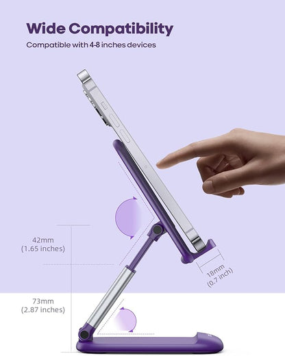 Foldable Desk Phone Stand With Adjustable Height