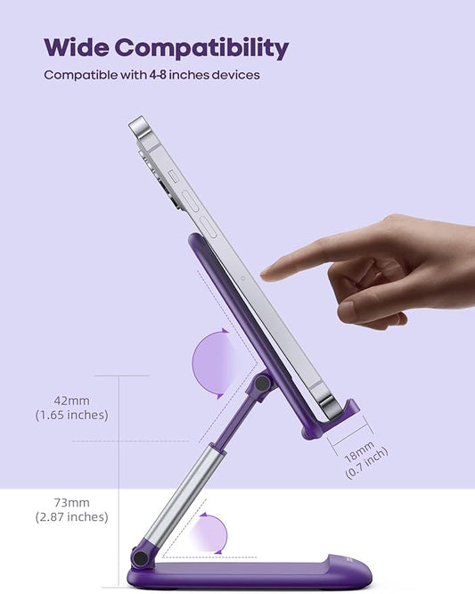 Foldable Desk Phone Stand With Adjustable Height
