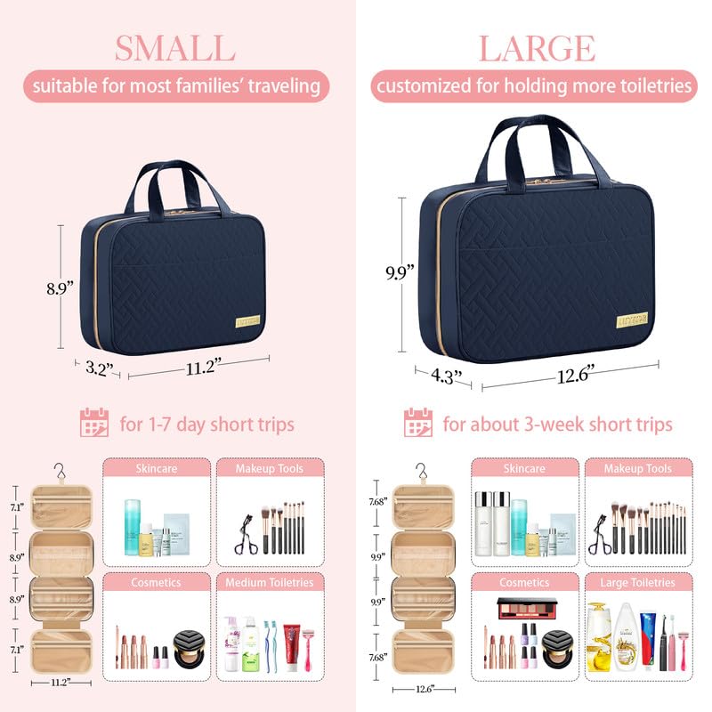 HOTOR Hanging Travel Toiletry Organizer