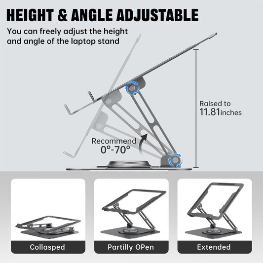 JOYEKY Adjustable 360 Rotating Laptop Stand