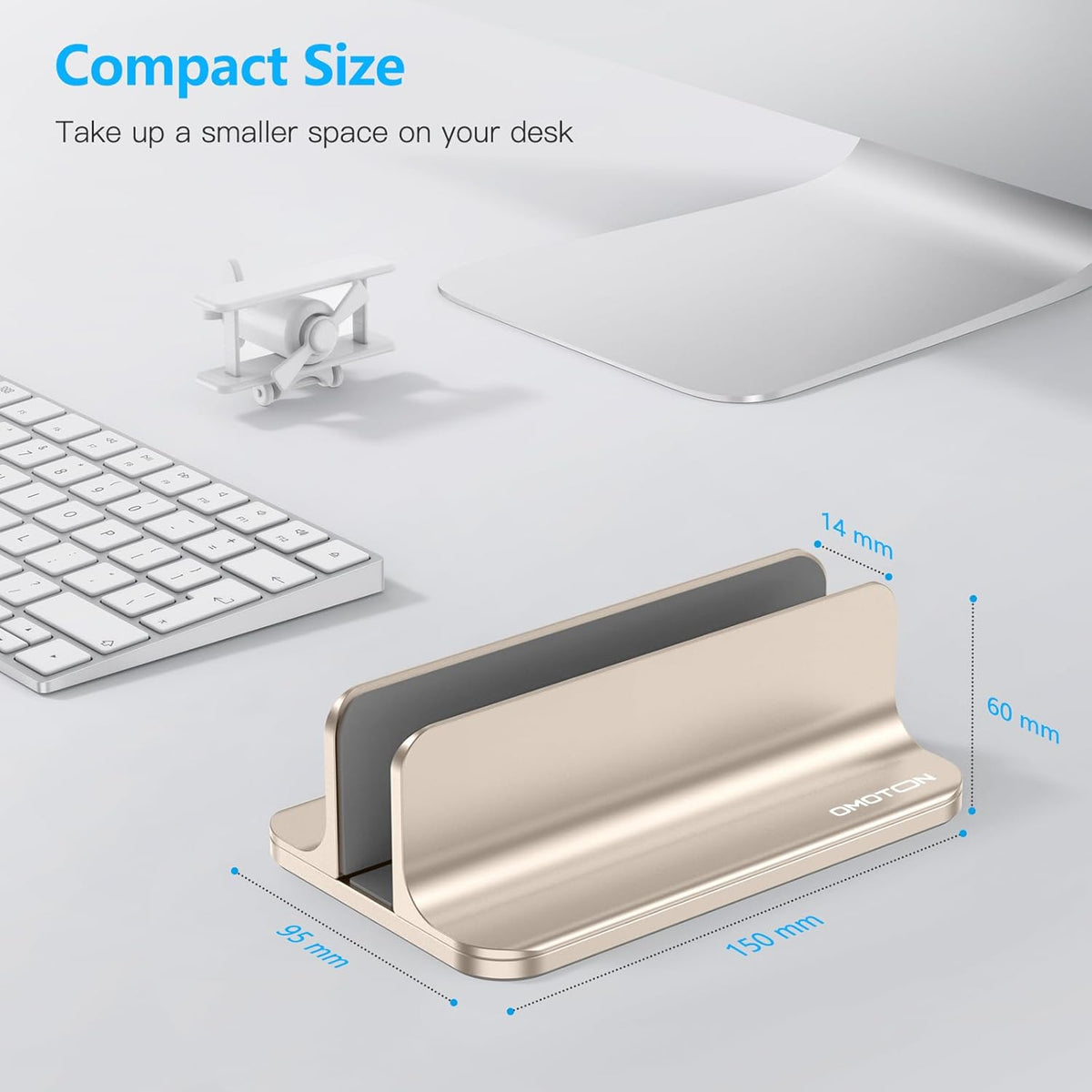 OMOTON Adjustable Vertical Laptop Stand