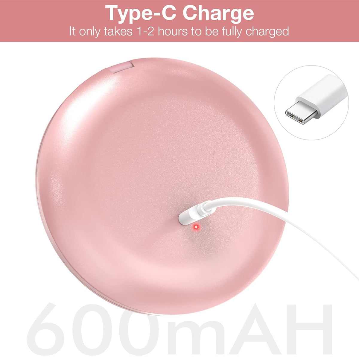 LUMINA Magnetic-Logic Travel 10X Micro-Clarity LED Makeup Mirror