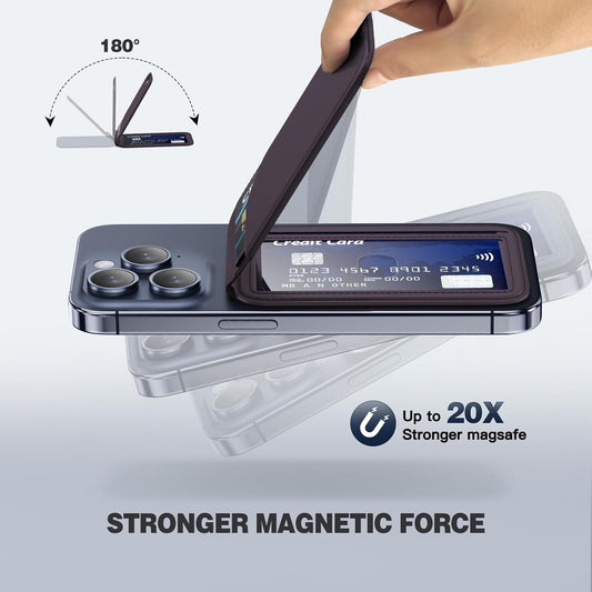 Magnetic Phone Wallet Stand