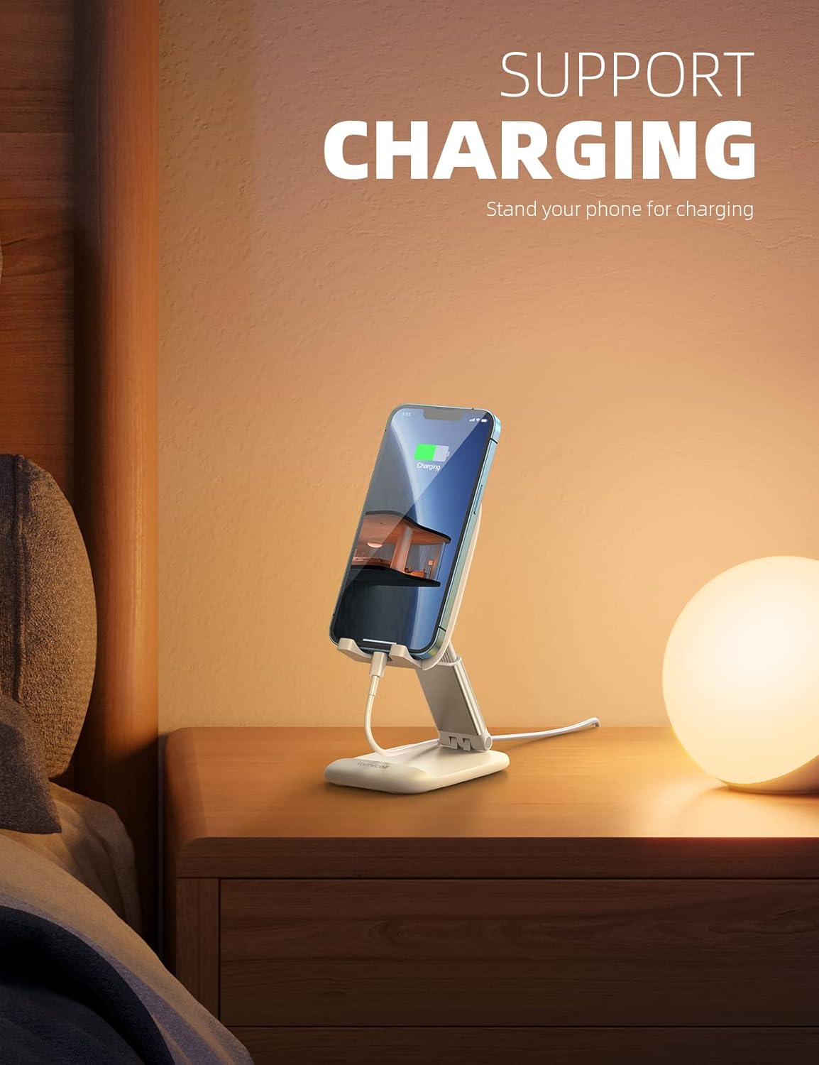 Foldable Desk Phone Stand With Adjustable Height