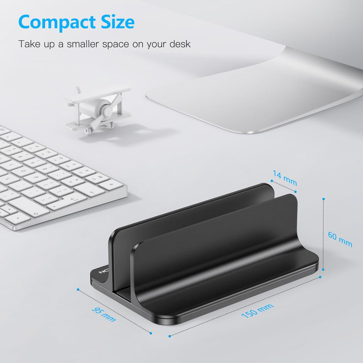 OMOTON Adjustable Vertical Laptop Stand