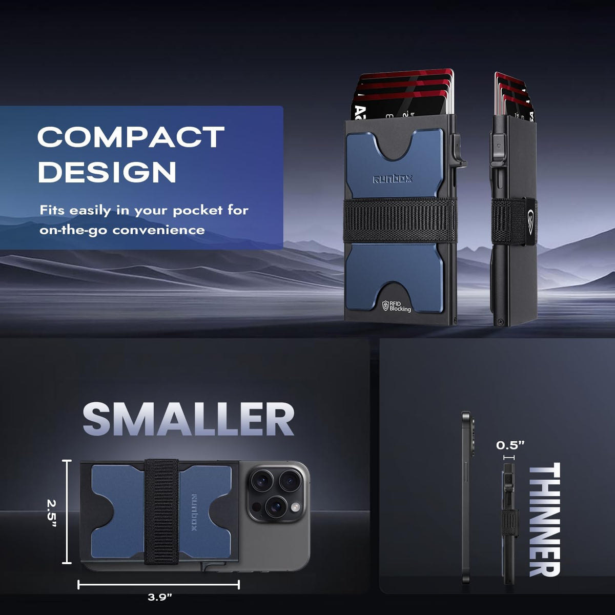 Premium Aluminum Pop-Up Card Wallet